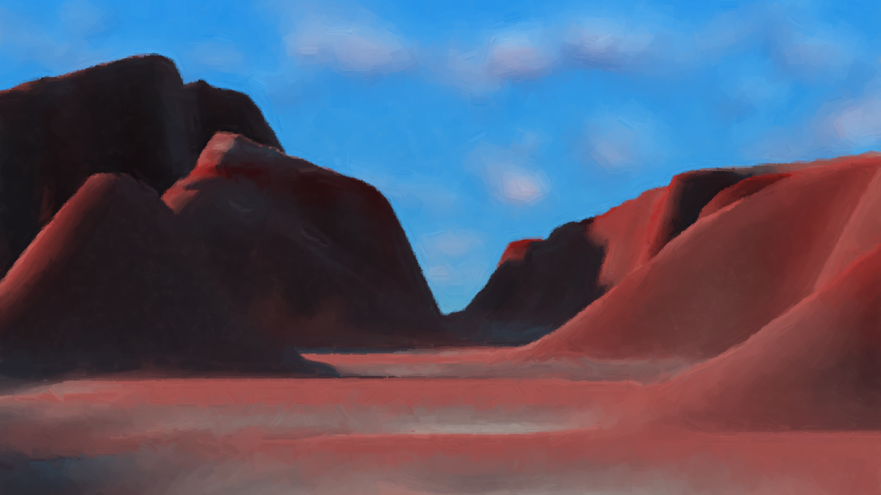 computer generated landscape