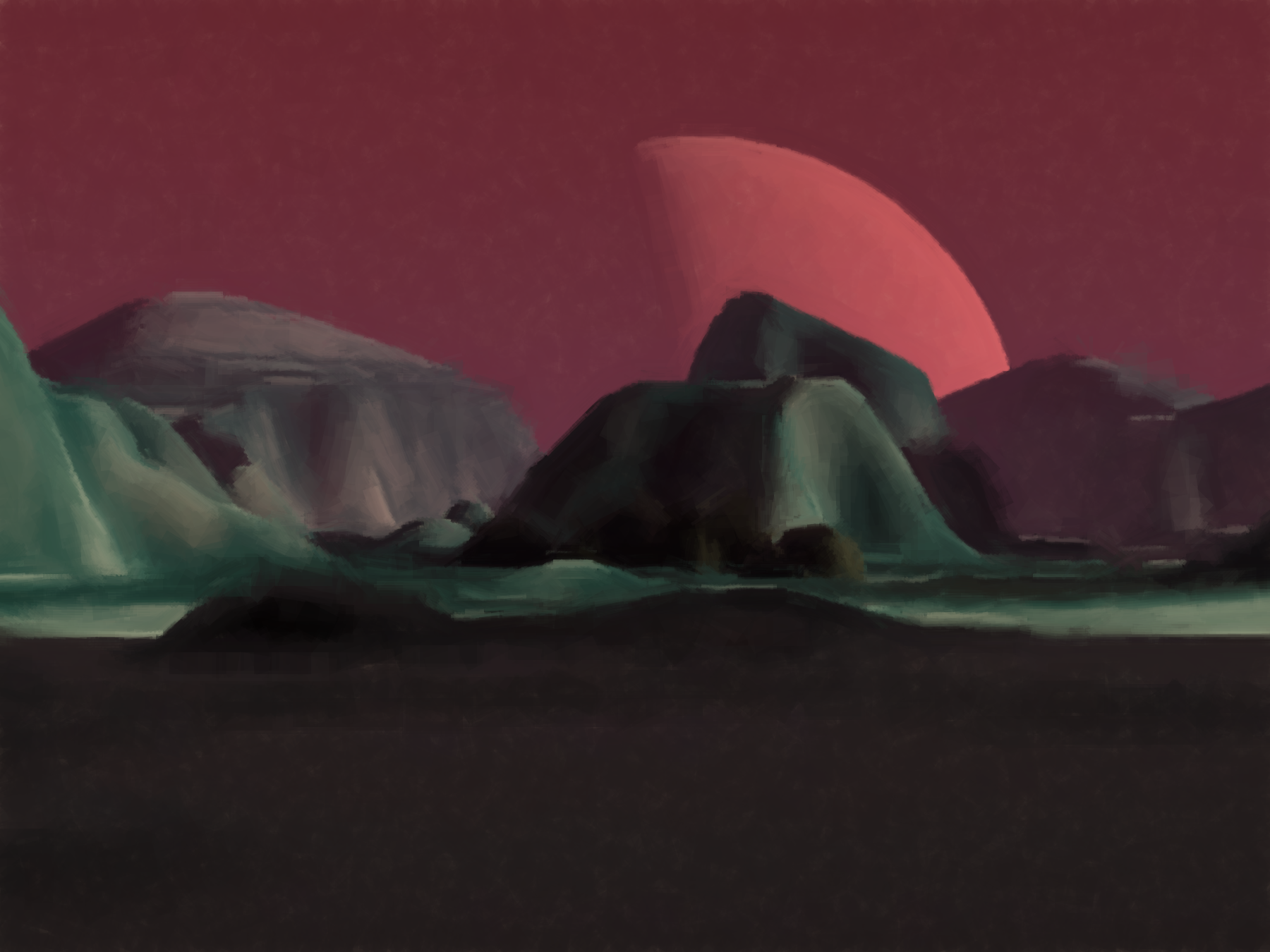 computer generated landscape